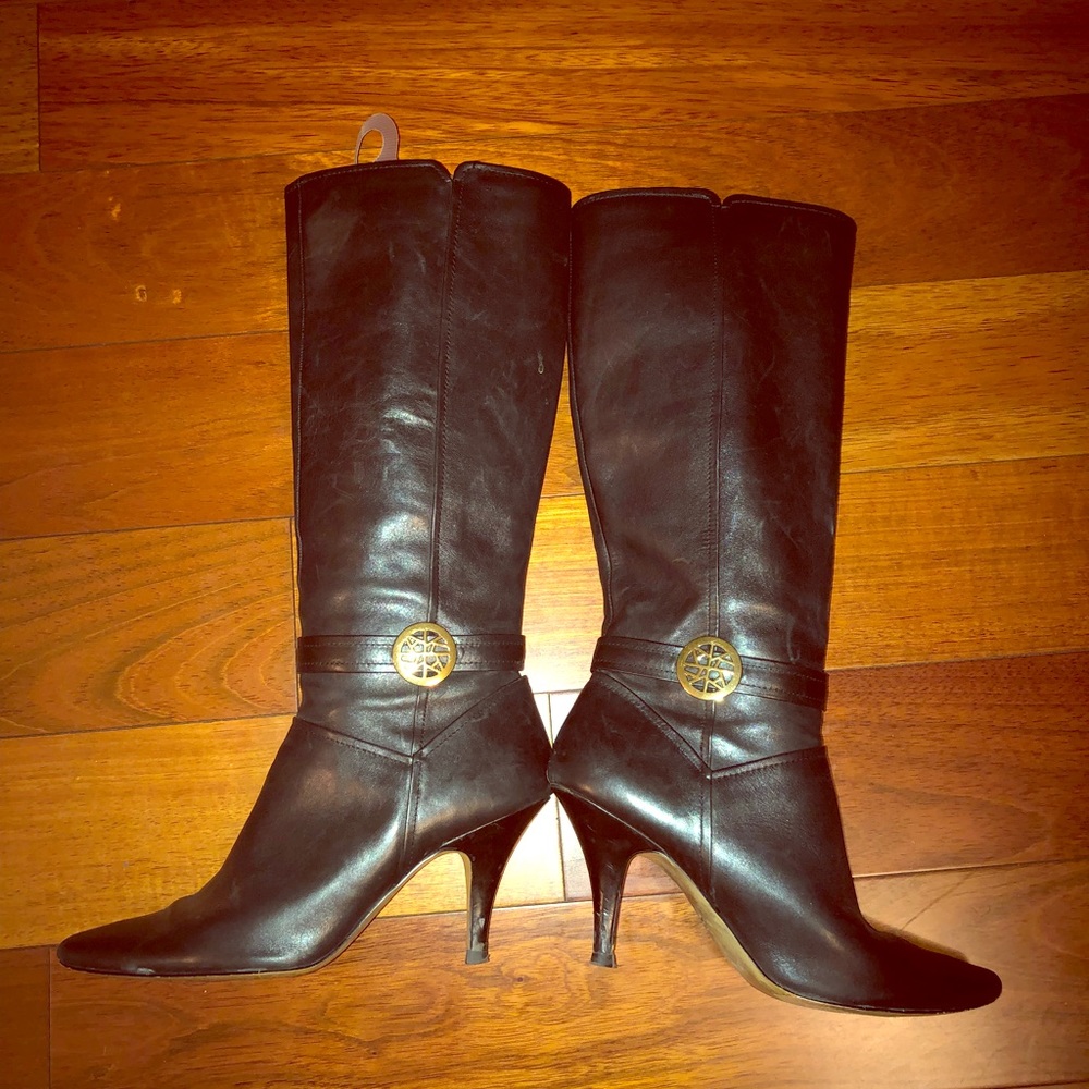Ann Klein tall leather boots